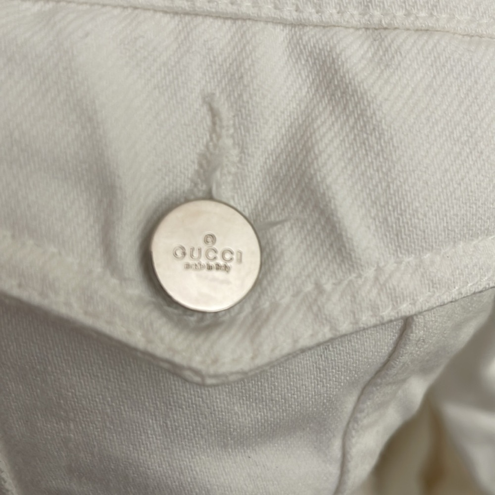 🔴 Gucci couture vintage denim jacket. EU 44 - Picture 3 of 7